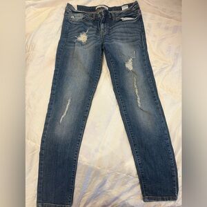 KanCan Medium Wash Distressed Skinny Jeans
